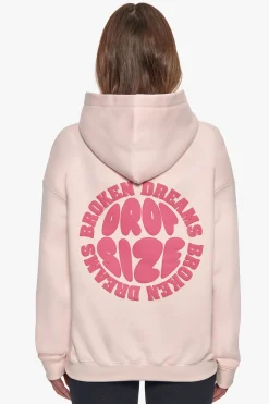 BROKEN DREAMS CIRCLE HOODIE PINK