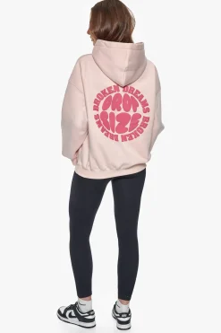 BROKEN DREAMS CIRCLE HOODIE PINK