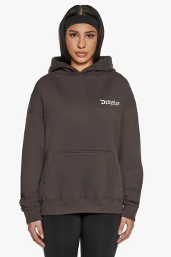BROKEN DREAMS CIRCLE HOODIE WASHED BLACK