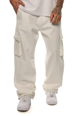 CARGO JEANS WHITE