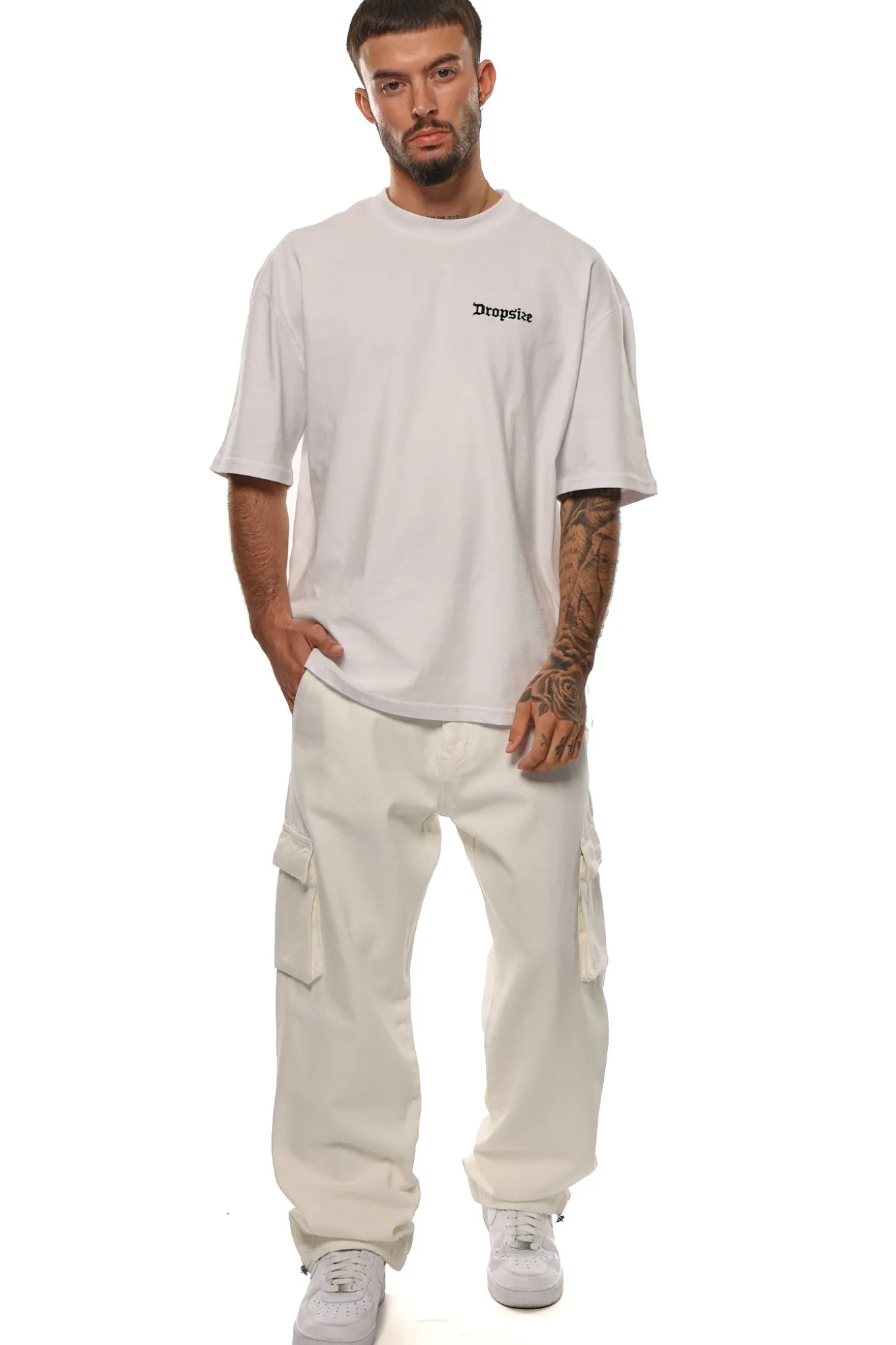CARGO JEANS WHITE