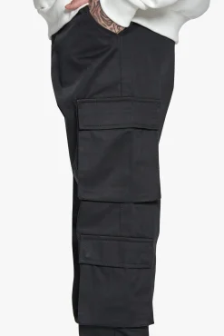 DOUBLE CARGO POCKET WORKWEAR PANTS BLACK