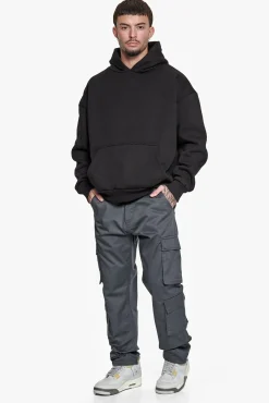 DOUBLE CARGO POCKET WORKWEAR PANTS GREY