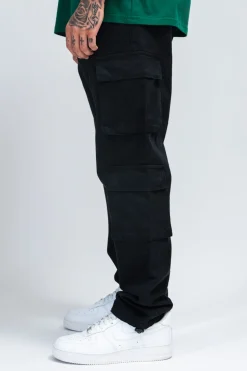 DOUBLE POCKET CARGO PANT BLACK