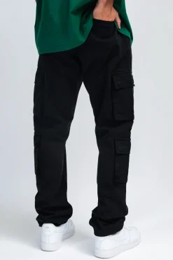 DOUBLE POCKET CARGO PANT BLACK