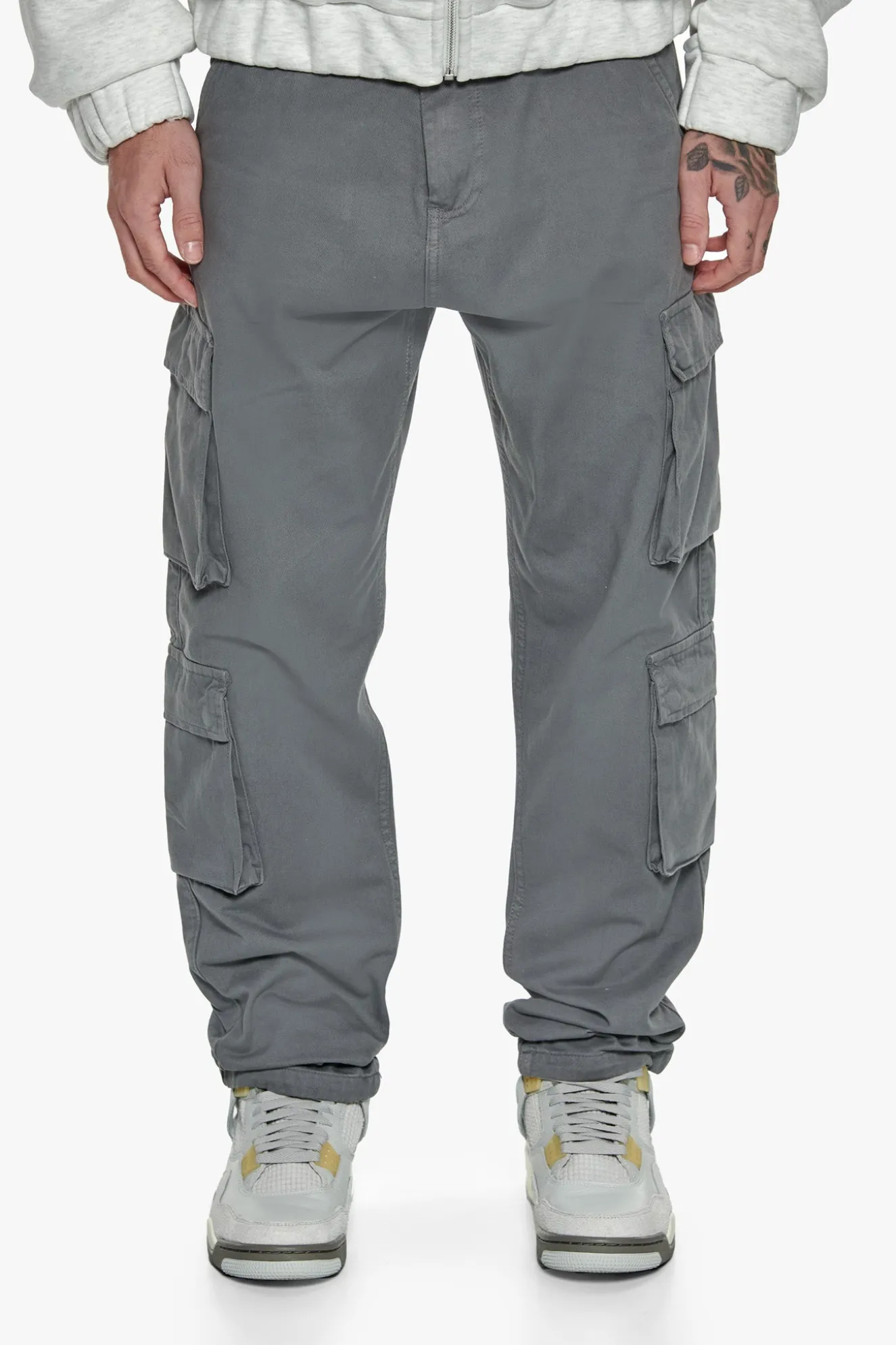 DOUBLE POCKET CARGO PANT GREY