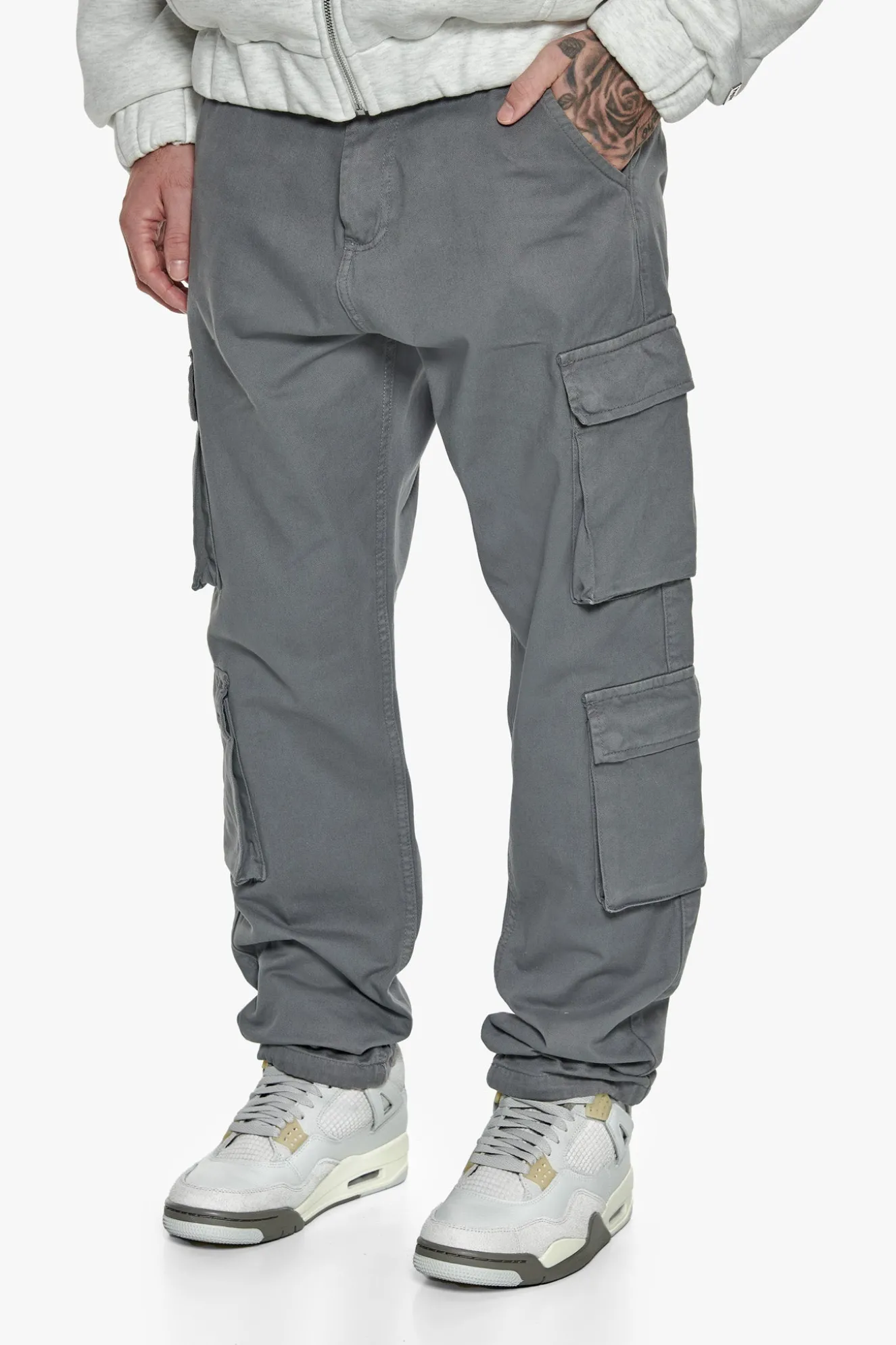 DOUBLE POCKET CARGO PANT GREY