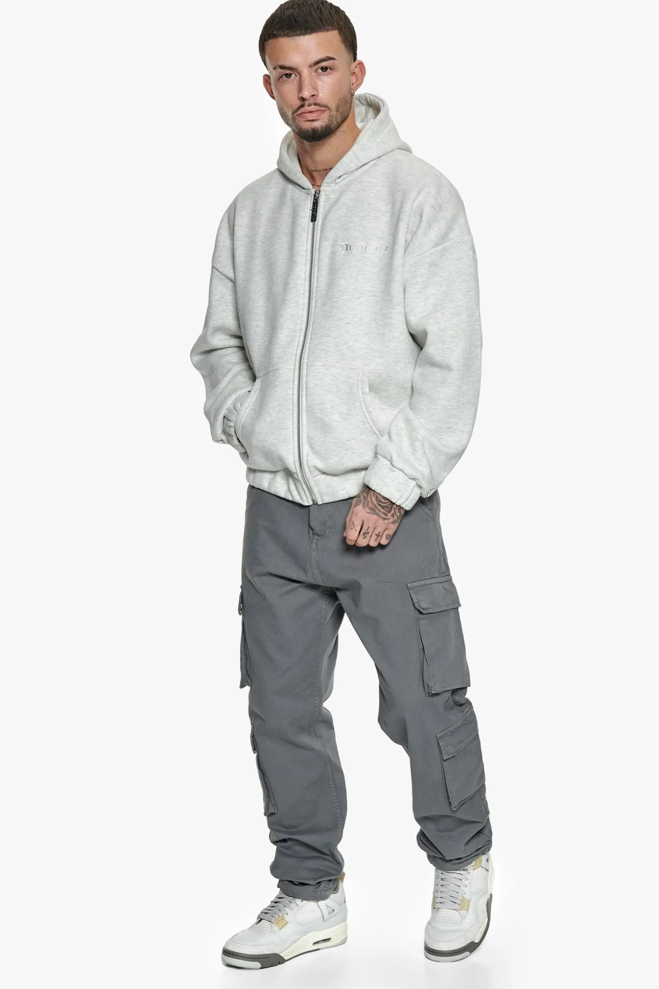 DOUBLE POCKET CARGO PANT GREY