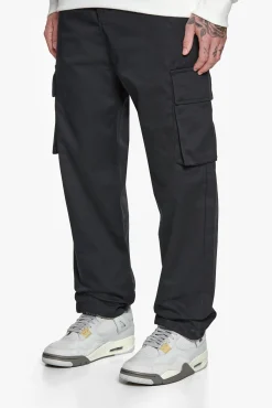 DOUBLE POCKET CARGO PANTS BLACK