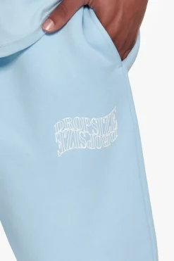 HEAVY MIRRORED LOGO JOGGER BABY BLUE