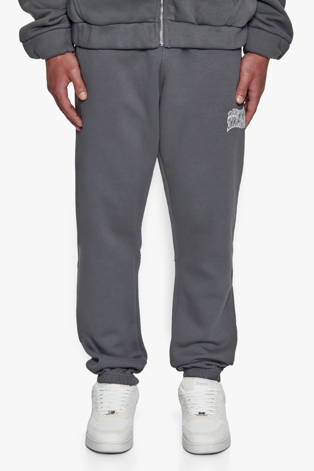 HEAVY MIRRORED LOGO JOGGER GREY