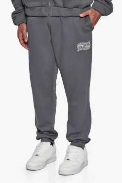 HEAVY MIRRORED LOGO JOGGER GREY