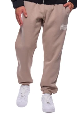 HEAVY MIRRORED LOGO JOGGER SIMPLY TAUPE