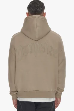 HEAVY BACKLOGO HOODIE WEATHERED TEAK