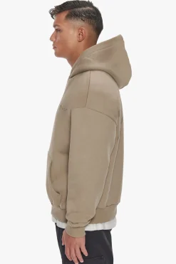 HEAVY BACKLOGO HOODIE WEATHERED TEAK