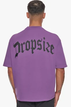 HEAVY BACKLOGO T-SHIRT WASHED PURPLE