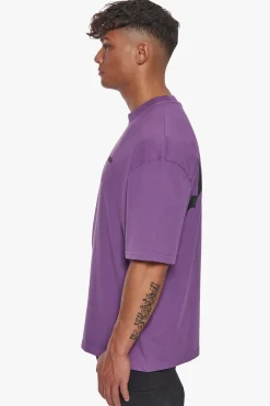 HEAVY BACKLOGO T-SHIRT WASHED PURPLE