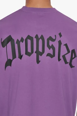 HEAVY BACKLOGO T-SHIRT WASHED PURPLE