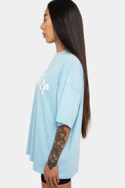 HEAVY BIG LOGO T-SHIRT BABY BLUE