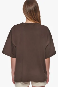 HEAVY BIG LOGO T-SHIRT CHOCOLATE BROWN