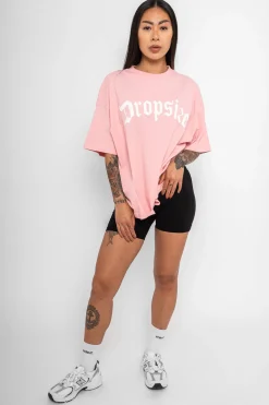 HEAVY BIG LOGO T-SHIRT PINK