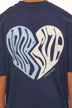 HEAVY BROKEN HEART T-SHIRT BLACK IRIS
