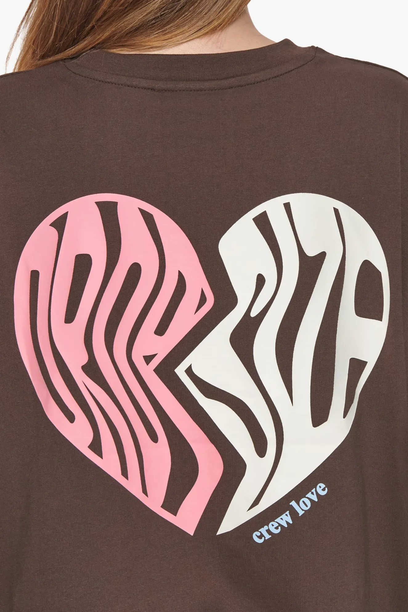 HEAVY BROKEN HEART T-SHIRT CHOCOLATE BROWN