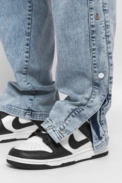 HEAVY BUTTON JEANS LIGHT BLUE