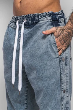HEAVY BUTTON JEANS LIGHT BLUE