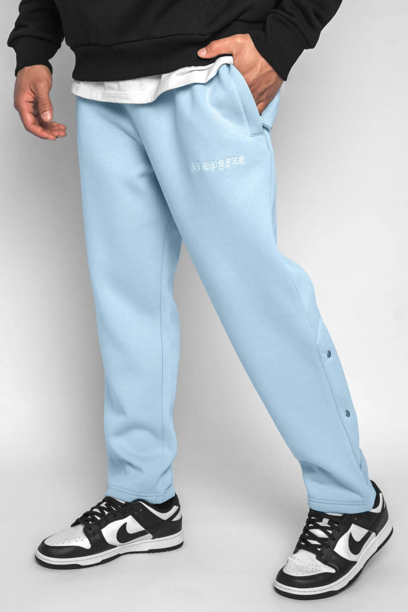 HEAVY BUTTON PANTS BABY BLUE