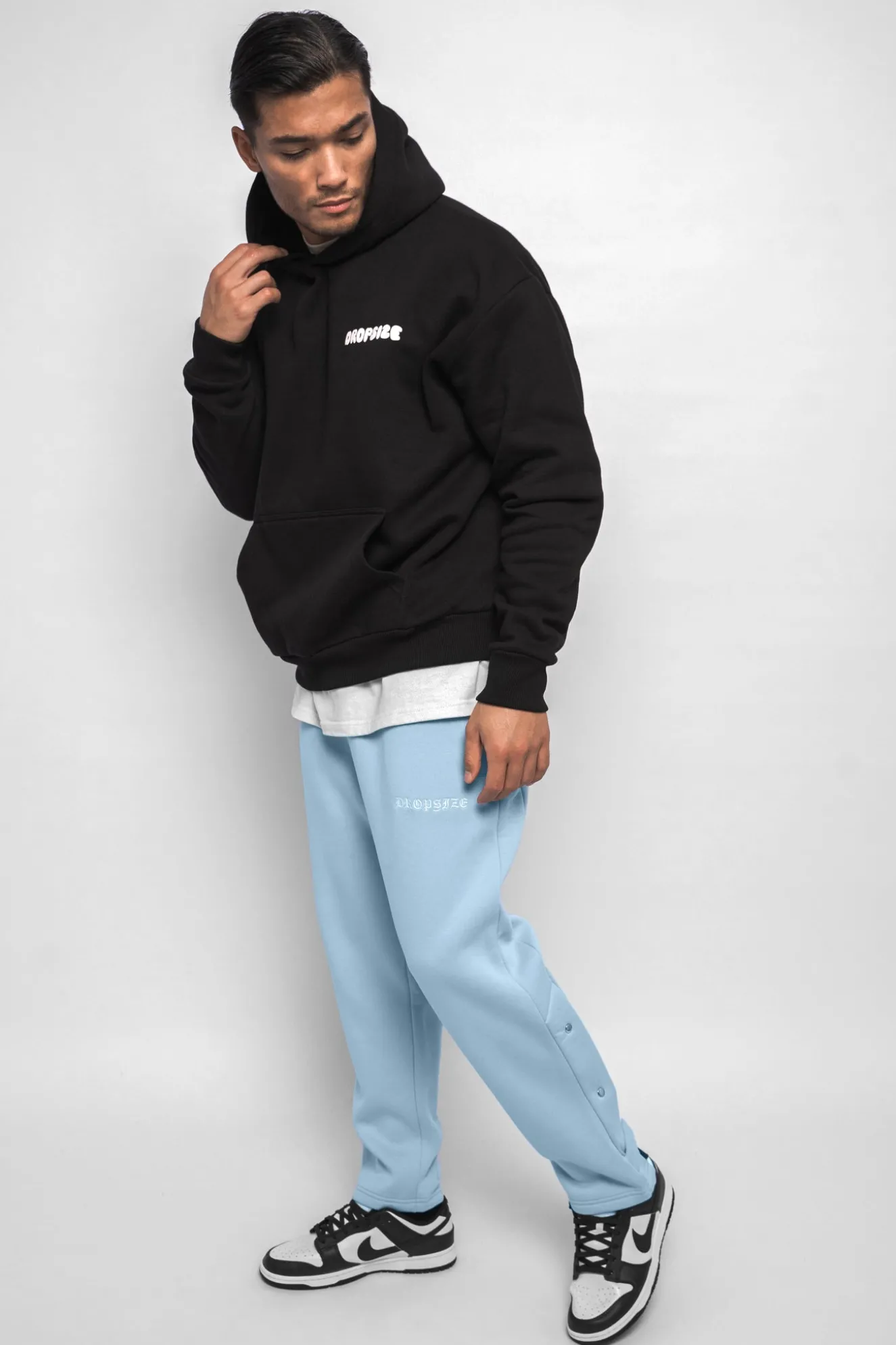HEAVY BUTTON PANTS BABY BLUE