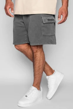 HEAVY CARGO SWEAT SHORT WASHED GRAY