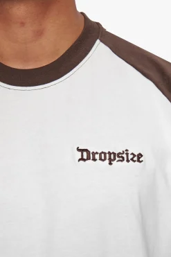HEAVY COLORED ARMS T-SHIRT CHOCOLATE/ CREAM