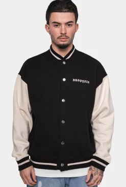 HEAVY CRIME COLLEGE JACKET COCONUT MILK BROWN