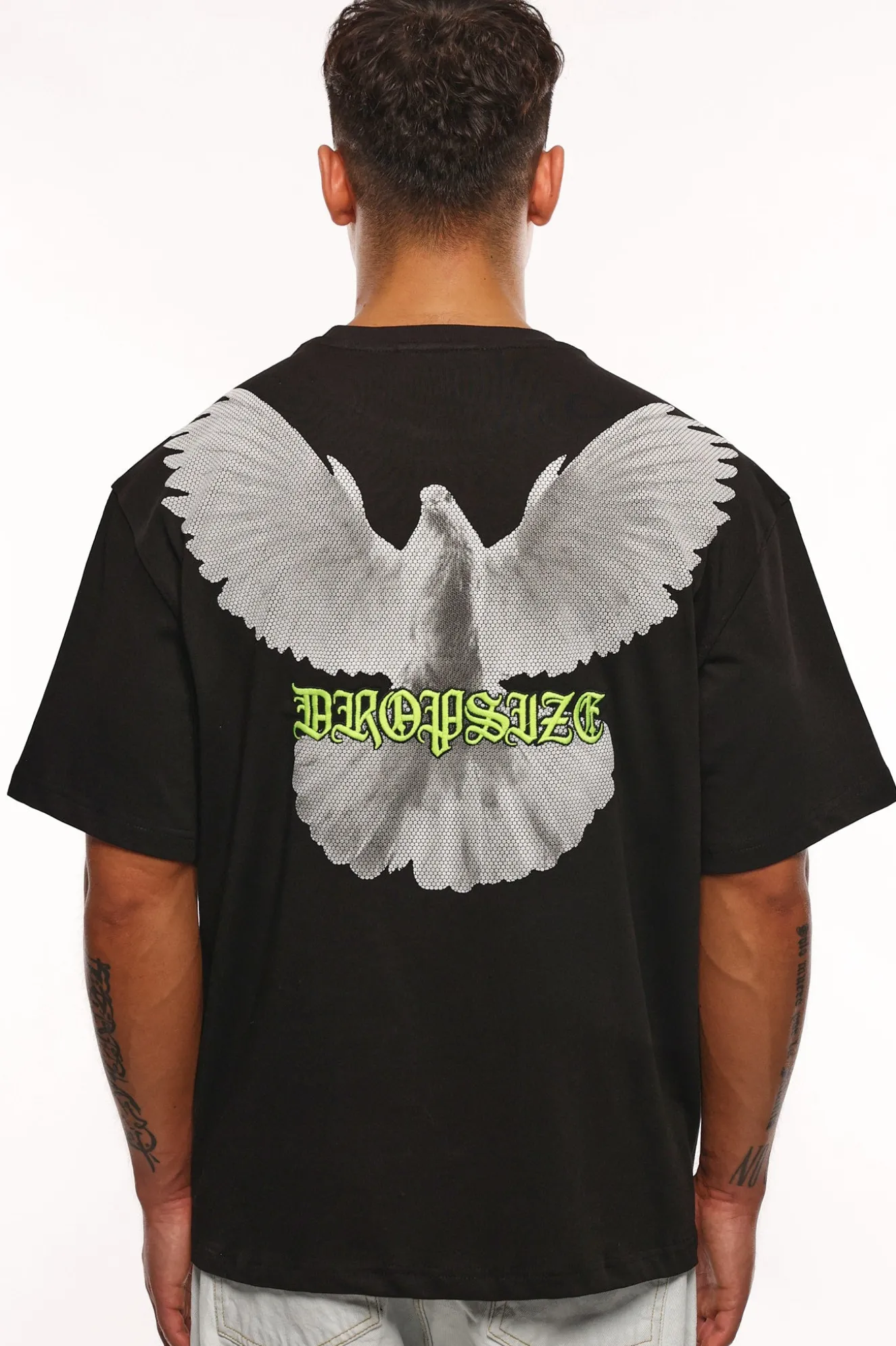 HEAVY DOVE LOGO T-SHIRT BLACK