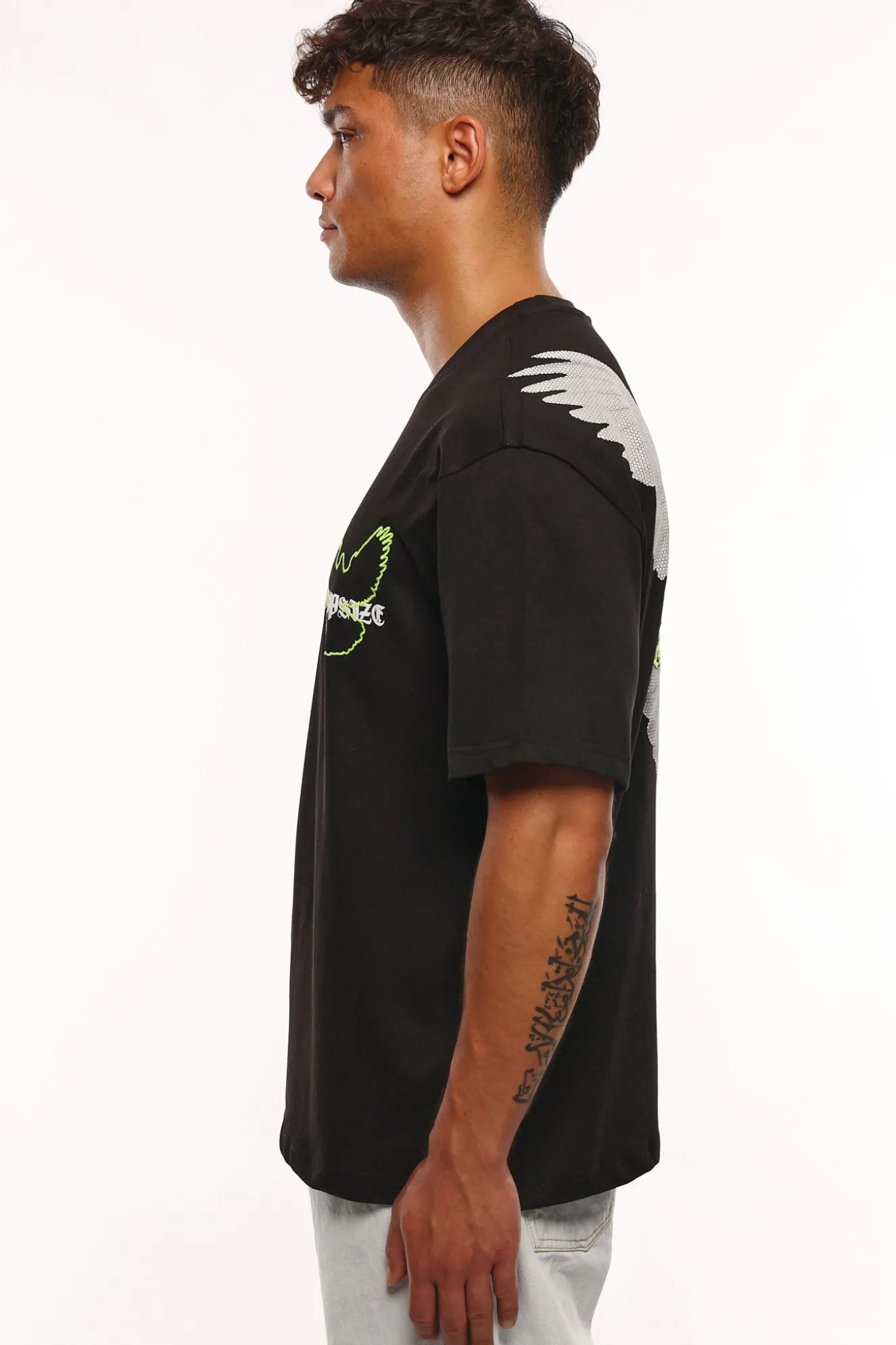 HEAVY DOVE LOGO T-SHIRT BLACK