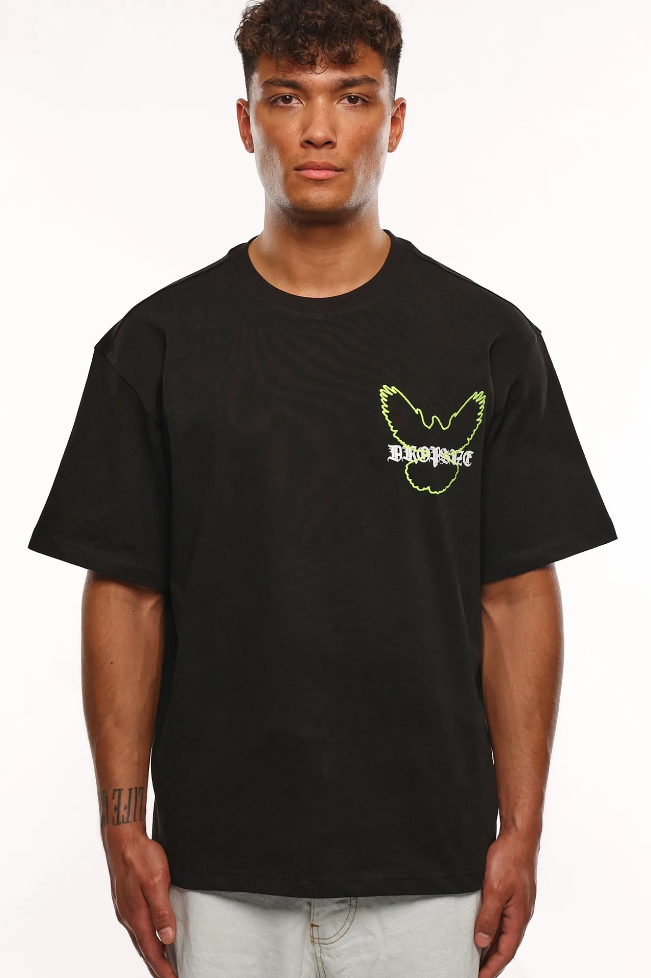 HEAVY DOVE LOGO T-SHIRT BLACK