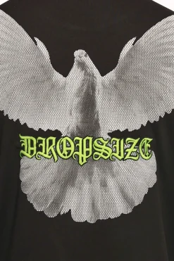 HEAVY DOVE LOGO T-SHIRT BLACK