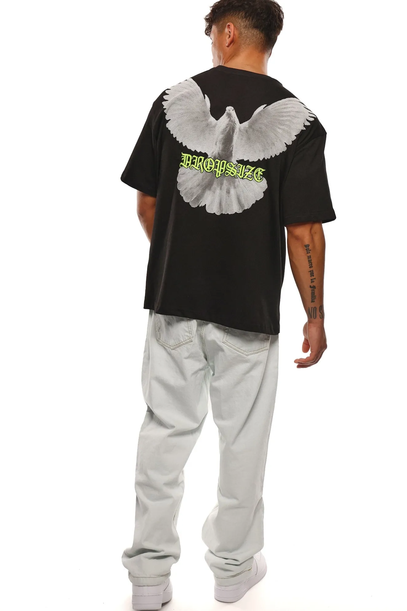 HEAVY DOVE LOGO T-SHIRT BLACK