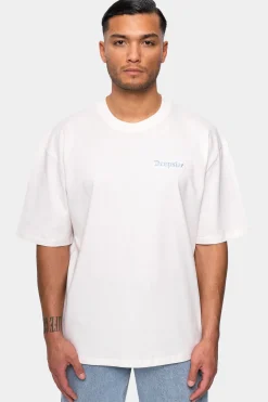 HEAVY EMBO T-SHIRT COCONUT MILK
