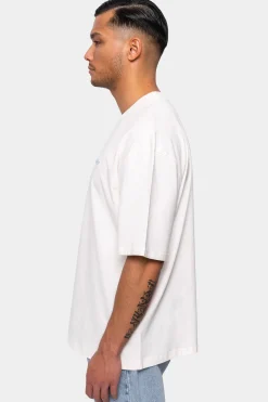 HEAVY EMBO T-SHIRT COCONUT MILK