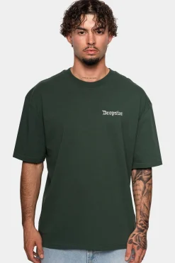 HEAVY EMBO T-SHIRT DARK GREEN