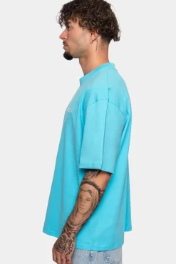 HEAVY EMBO T-SHIRT LIGHT BLUE