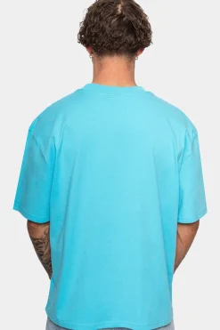 HEAVY EMBO T-SHIRT LIGHT BLUE