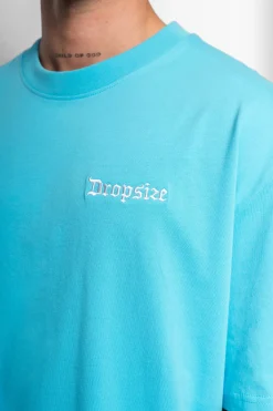 HEAVY EMBO T-SHIRT LIGHT BLUE