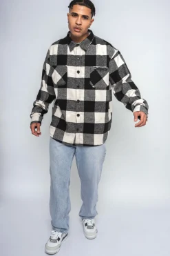 HEAVY FLANNEL JACKET WHITE