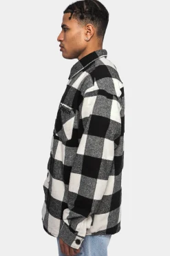 HEAVY FLANNEL JACKET WHITE