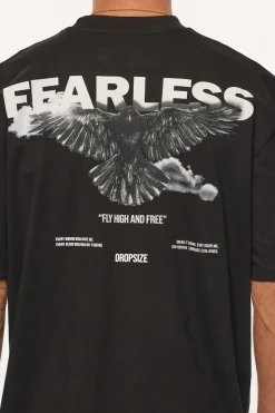 HEAVY FLY HIGH AND FREE T-SHIRT BLACK