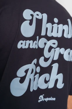 HEAVY GROW RICH T-SHIRT NAVY