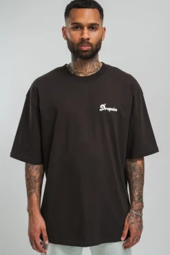 HEAVY GROW RICH T-SHIRT WASHED BLACK